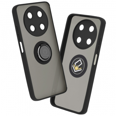 Huawei - Husa Huawei Nova Y90 cu inel suport stand magnetic, Negru