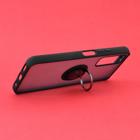 Husa Huawei P Smart (2021) cu inel suport stand magnetic, Negru [1]