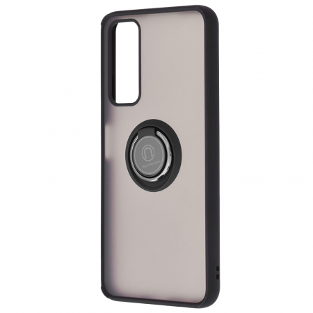 Husa Huawei P Smart (2021) cu inel suport stand magnetic, Negru [3]