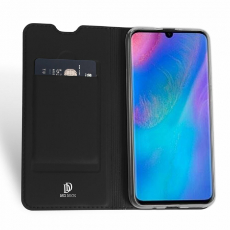 Husa Huawei P30 Lite, Dux Ducis Skin Pro Flip Book, Negru [2]