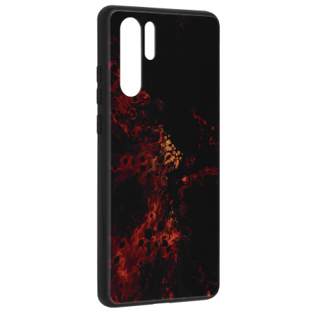 Husa Huawei P30 Pro, Glaze Series, Red Nebula [1]