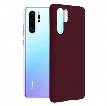 Huawei P30 Pro - Husa Huawei P30 Pro, Soft Edge Silicone, Plum Violet
