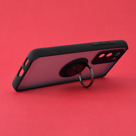 Husa Huawei P40 cu inel suport stand magnetic, Negru [1]