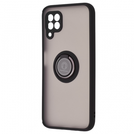 Husa Huawei P40 Lite cu inel suport stand magnetic, Negru [4]