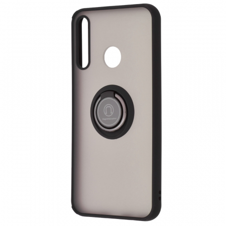 Husa Huawei P40 Lite E cu inel suport stand magnetic, Negru [3]