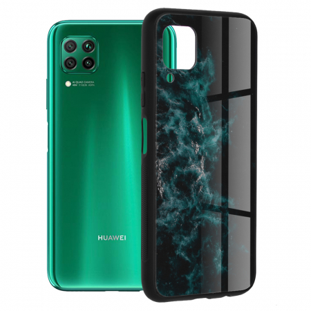 Huawei P40 Lite - Husa Huawei P40 Lite, Glaze Series, Blue Nebula
