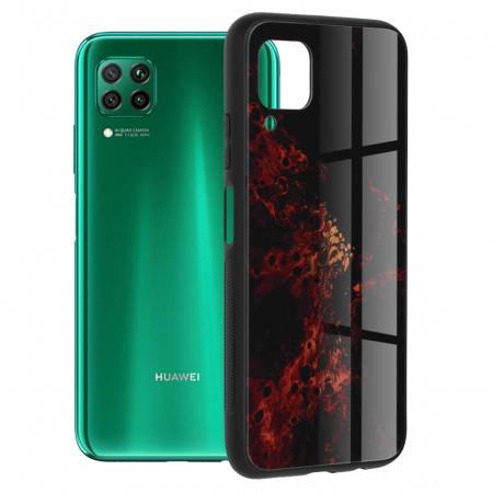 Huawei P40 Lite - Husa Huawei P40 Lite, Glaze Series, Red Nebula