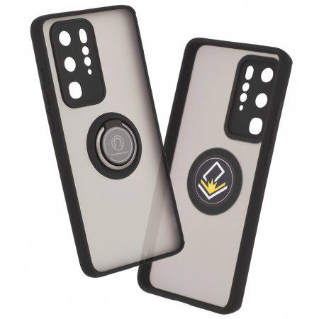 Huawei P40 Pro - Husa Huawei P40 Pro cu inel suport stand magnetic, Negru