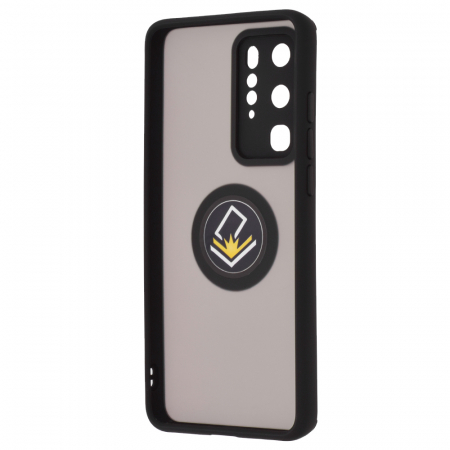 Husa Huawei P40 Pro cu inel suport stand magnetic, Negru [2]