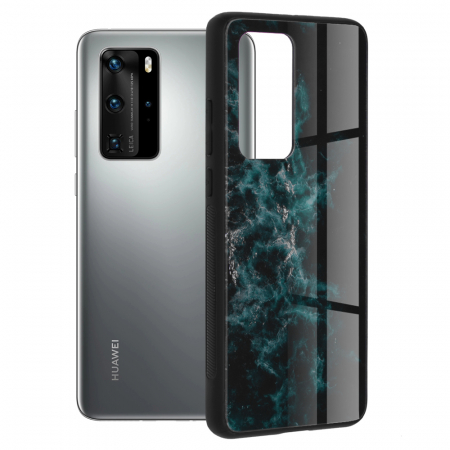 Huawei P40 Pro - Husa Huawei P40 Pro, Glaze Series, Blue Nebula