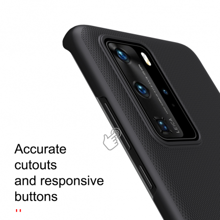 Husa Huawei P40 Pro, Nillkin Super Frosted Shield, Negru [6]