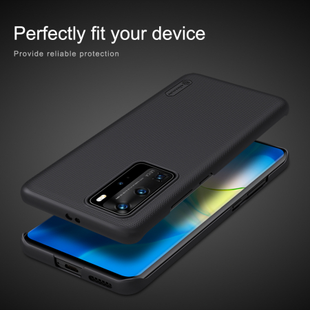Husa Huawei P40 Pro, Nillkin Super Frosted Shield, Negru [5]