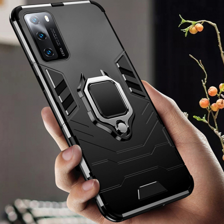 Husa Huawei P40 Pro, Techsuit Shield Ring, Negru [9]