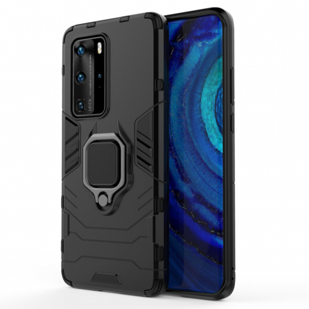 Huawei P40 Pro - Husa Huawei P40 Pro, Techsuit Shield Ring, Negru