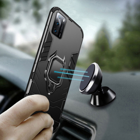 Husa Huawei P40 Pro, Techsuit Shield Ring, Negru [4]