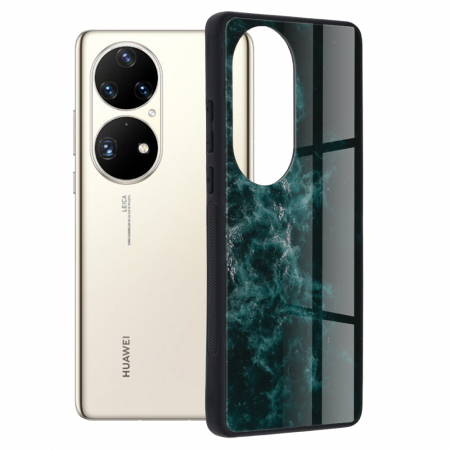 Huawei P50 Pro - Husa Huawei P50 Pro, Glaze Series, Blue Nebula