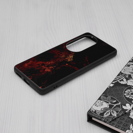 Husa Huawei P50 Pro, Glaze Series, Red Nebula [3]