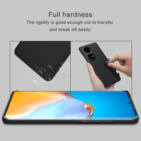 Husa Huawei P50 Pro, Nillkin Super Frosted Shield, Negru [4]