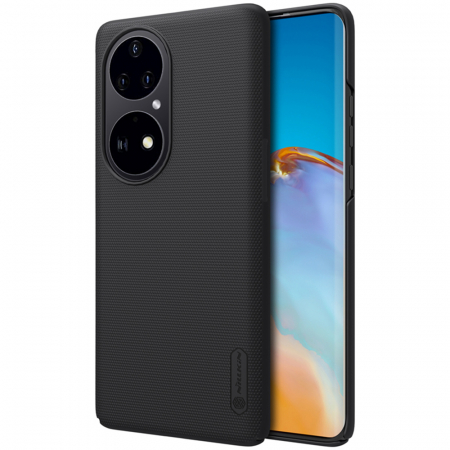 Huawei P50 Pro - Husa Huawei P50 Pro, Nillkin Super Frosted Shield, Negru