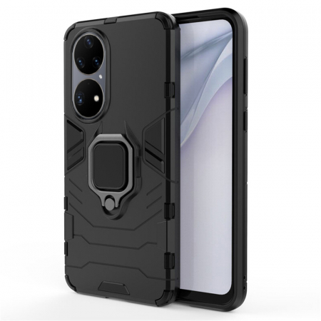 Husa Huawei P50 Pro, Techsuit Shield Ring, Negru [1]