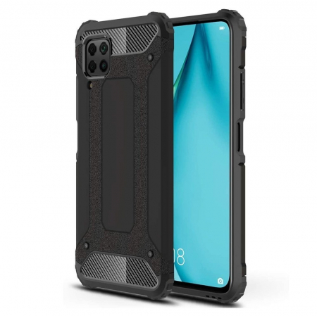 Huawei P40 Lite - Husa Hybrid Armor pentru Huawei P40 Lite, Negru