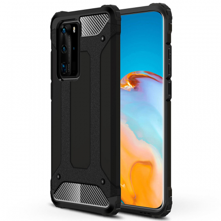 Huawei P40 Pro - Husa Hybrid Armor pentru Huawei P40 Pro, Negru