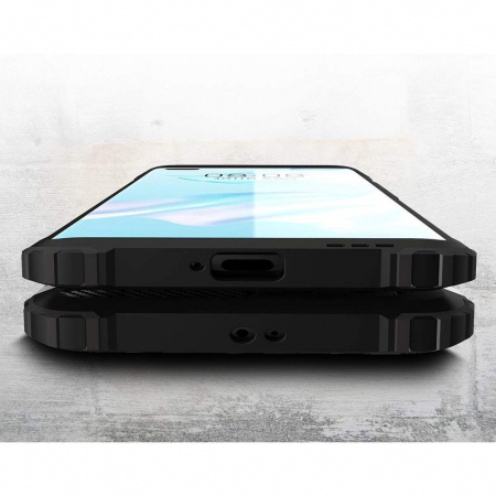 Husa Hybrid Armor pentru Huawei P40 Pro, Negru [1]