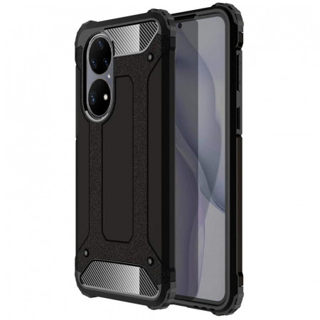 Huawei P50 Pro - Husa Hybrid Armor pentru Huawei P50 Pro, Negru