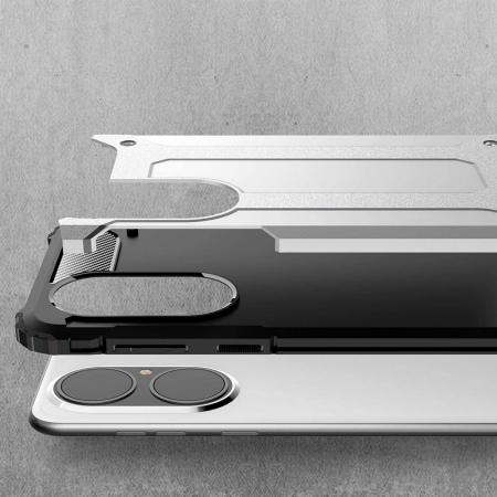 Husa Hybrid Armor pentru Huawei P50 Pro, Negru [2]
