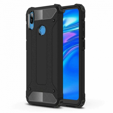 Huawei Y6 2019 - Husa Hybrid Armor pentru Huawei Y6 2019, Negru