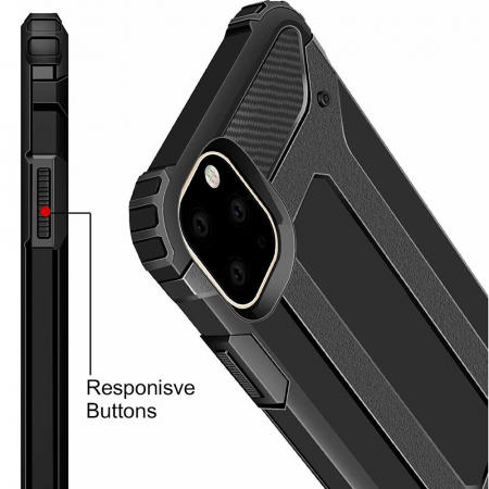 Husa Hybrid Armor pentru iPhone 11, Negru [5]