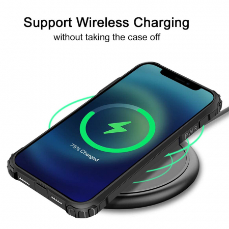 Husa Hybrid Armor pentru iPhone 12 / 12 Pro, Negru [6]