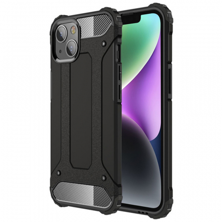 iPhone 14 - Husa Hybrid Armor pentru iPhone 14, Negru