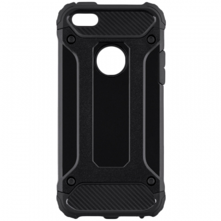 iPhone 5 / 5S / SE - Husa Hybrid Armor pentru iPhone 5 / 5S / SE, Negru