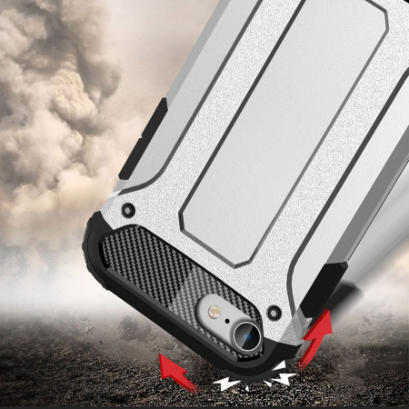 Husa Hybrid Armor pentru iPhone 7 / 8 / SE 2 (2020), Negru [2]