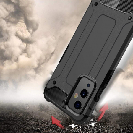 Husa Hybrid Armor pentru OnePlus 9, Negru [3]