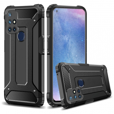 OnePlus Nord N10 5G - Husa Hybrid Armor pentru OnePlus Nord N10, Negru