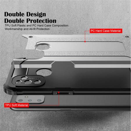 Husa Hybrid Armor pentru OnePlus Nord N100, Negru [5]