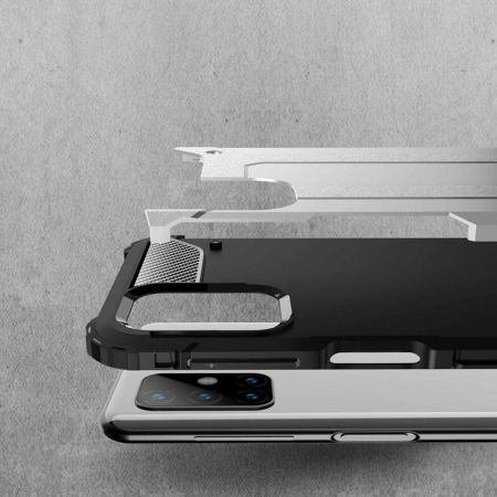 Husa Hybrid Armor pentru OPPO A16, Negru [4]
