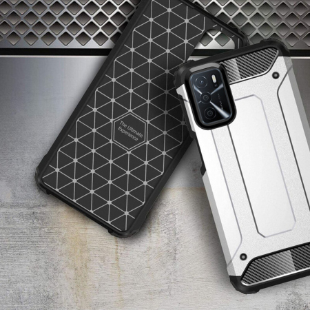 Husa Hybrid Armor pentru OPPO A16, Negru [2]