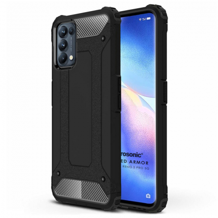 Husa Hybrid Armor pentru OPPO Reno5 Pro 5G, Negru [1]
