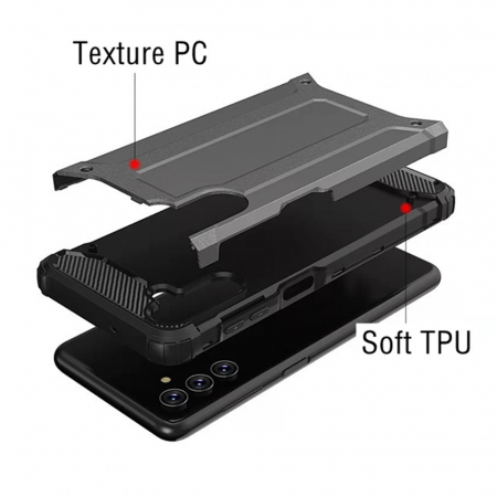 Husa Hybrid Armor pentru Samsung Galaxy A13 5G, Negru [3]