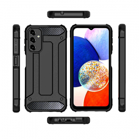 Husa Hybrid Armor pentru Samsung Galaxy A14 4G / 5G, Negru [1]