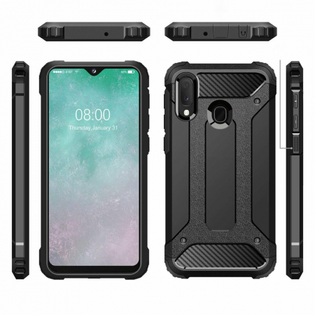Husa Hybrid Armor pentru Samsung Galaxy A20e, Negru [6]