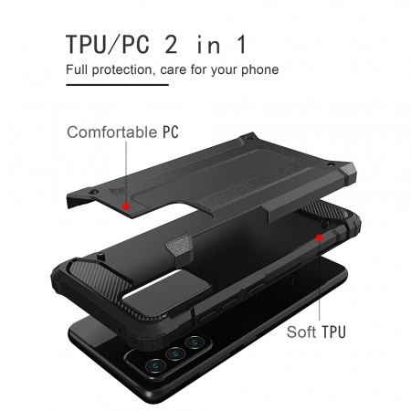 Husa Hybrid Armor pentru Samsung Galaxy A32 4G, Negru [5]