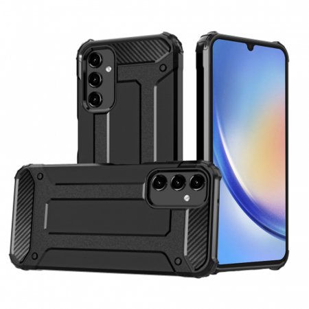 Galaxy A34 5G - Husa Hybrid Armor pentru Samsung Galaxy A34 5G, Negru