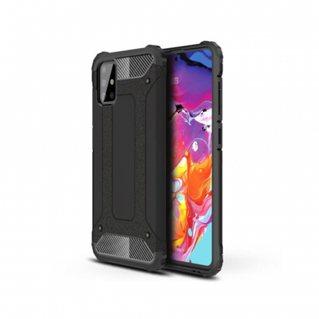 Galaxy A51 - Husa Hybrid Armor pentru Samsung Galaxy A51, Negru