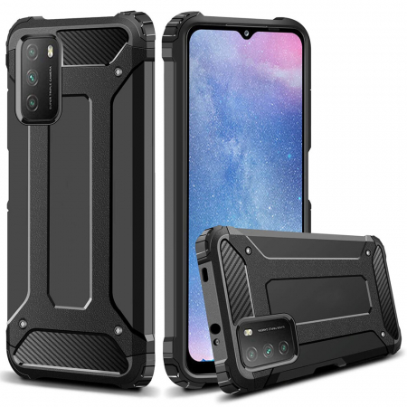 Xiaomi Poco M3 - Husa Hybrid Armor pentru Xiaomi Poco M3, Negru