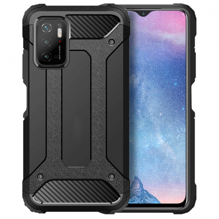 Xiaomi Poco M3 Pro - Husa Hybrid Armor pentru Xiaomi Poco M3 Pro, Negru