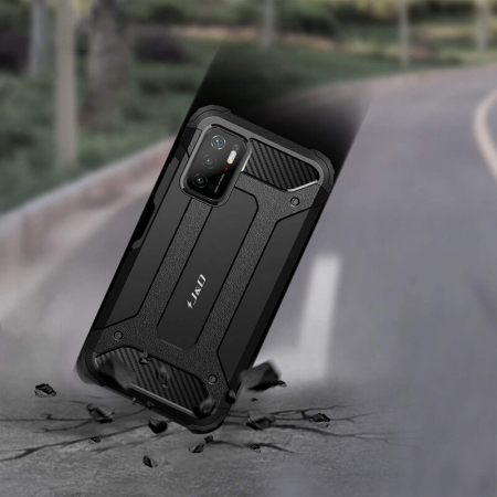 Husa Hybrid Armor pentru Xiaomi Poco M3 Pro, Negru [3]